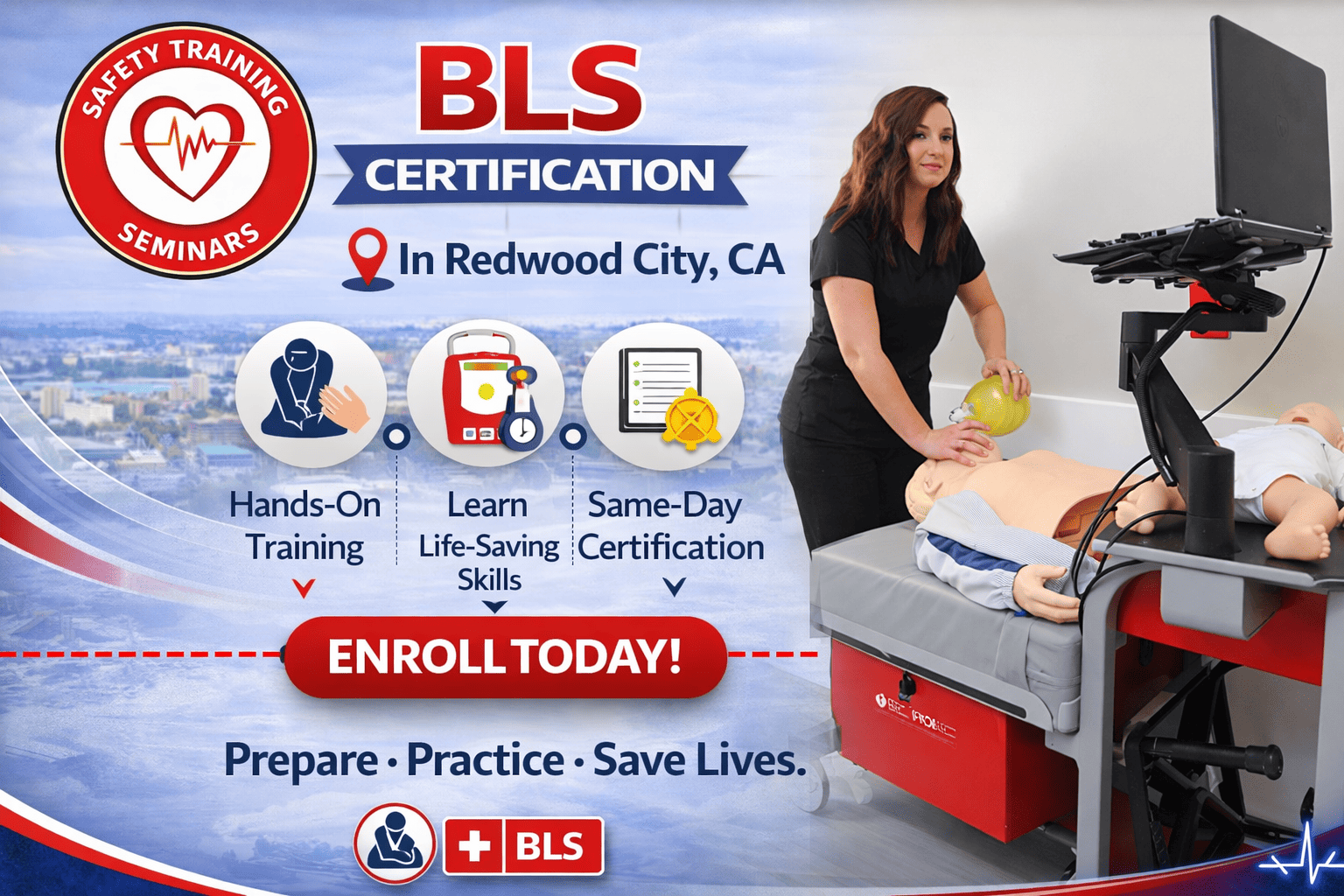 BLS certification in Redwood City