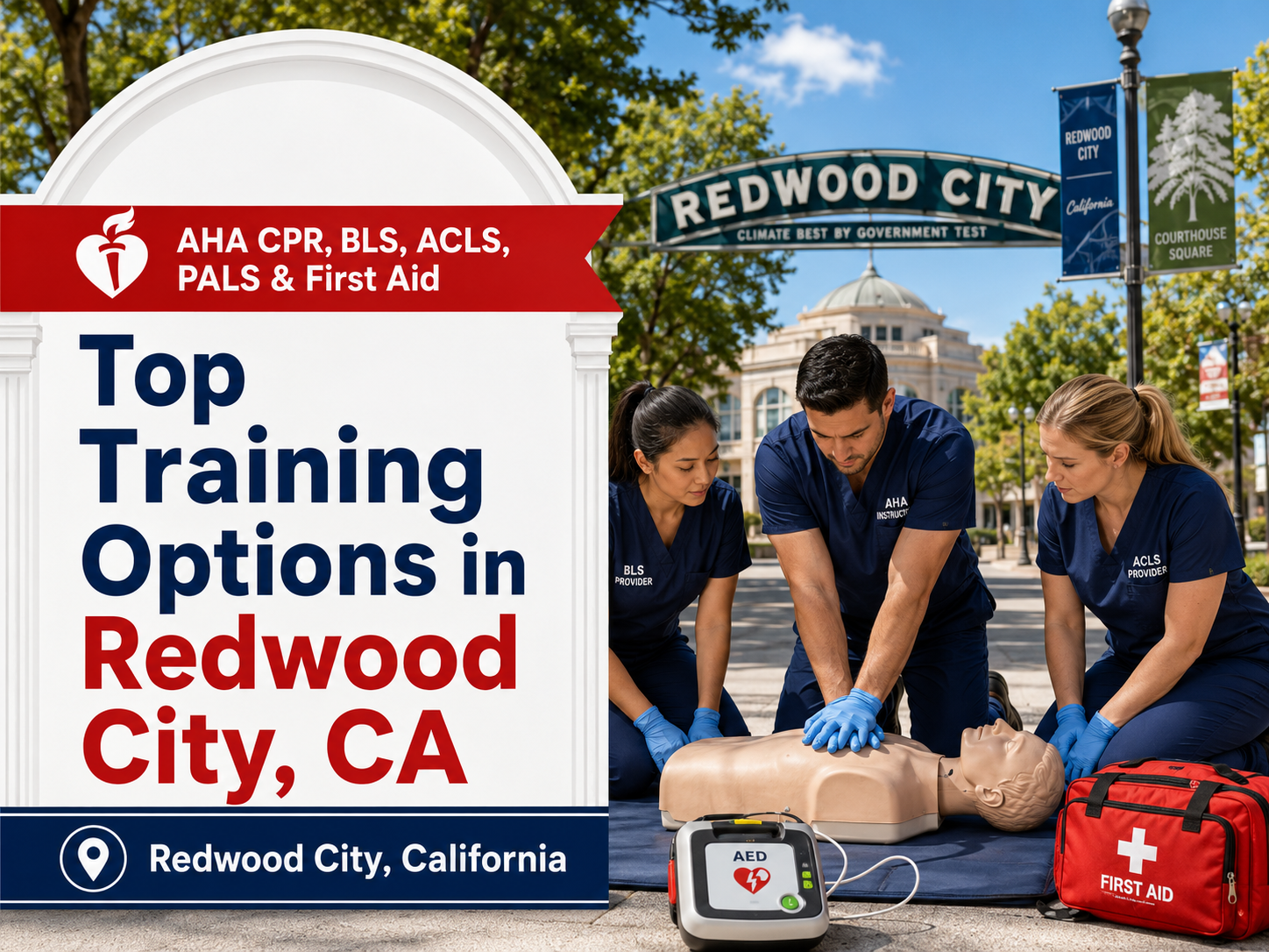 Top 5 Places To Find American Heart Association BLS, ACLS, PALS, CPR, and First-aid Certification Courses in Redwood City, CA